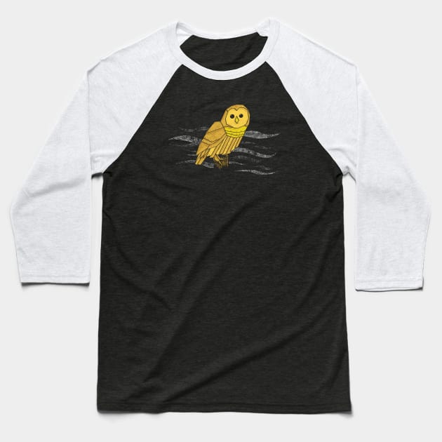 Bubo Baseball T-Shirt by graffd02